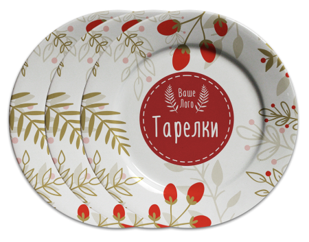 Тарелка с нанесением