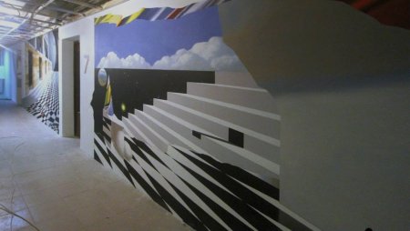 Роспись стен с 3d эффектом