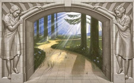 Оптическая иллюзия дверь