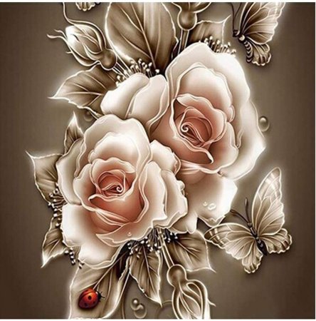 Папертоль "карамельные розы"