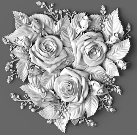 STL для ЧПУ цветы