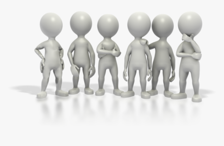 Человечек сидит на книжках