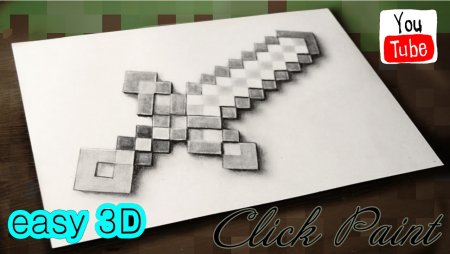 3д рисунки майнкрафт