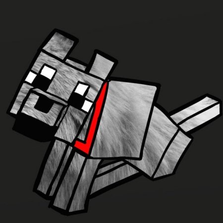 Волк из МАЙНКРАФТА арты