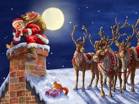 Новогодние животное 3d