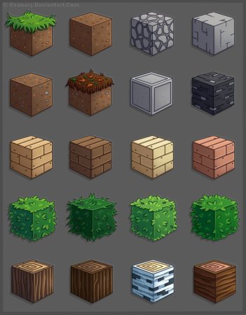 Блок травы 2д