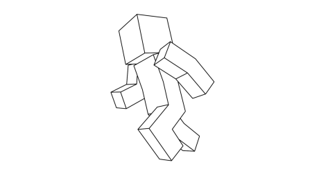 Набросок на рисунок майнкрафт