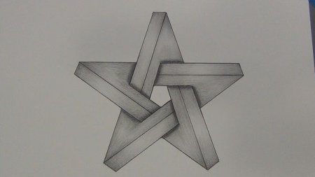 3д фигуры карандашом