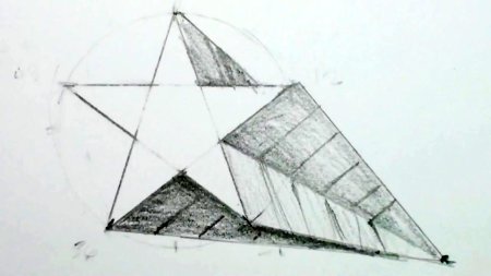 Объемная звезда в перспективе