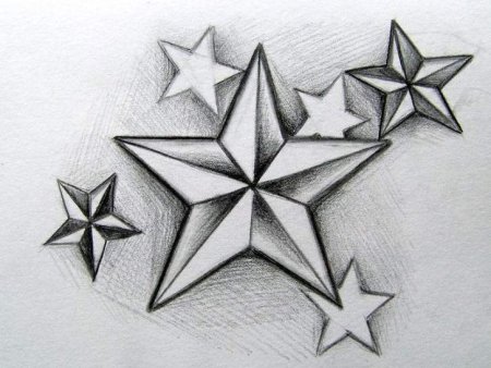 Звезда тату эскиз