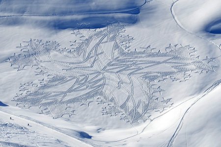 Снег рисунок