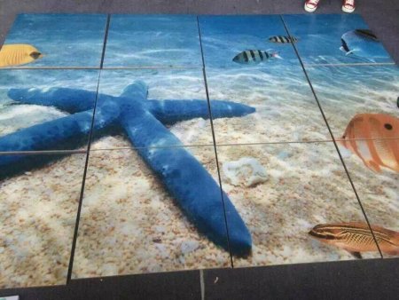 Напольная плитка 3д