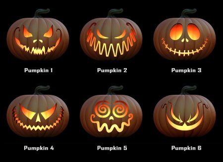 Три тыквы на Хэллоуин