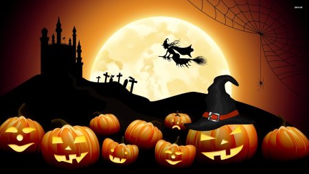 Узор для тыквы на Хэллоуин