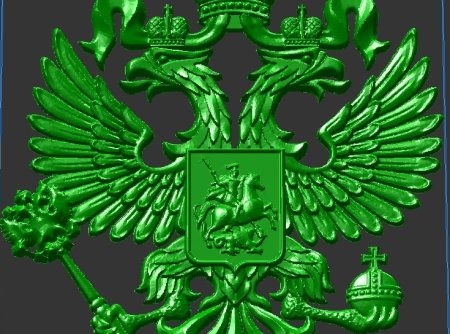 Двуглавый Орел на зеленом фоне