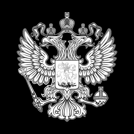 Герб на черном фоне