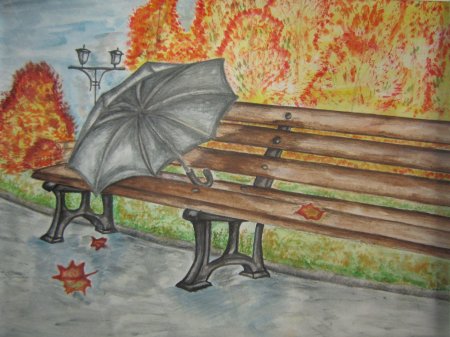 Абстрактные картины на тему осени