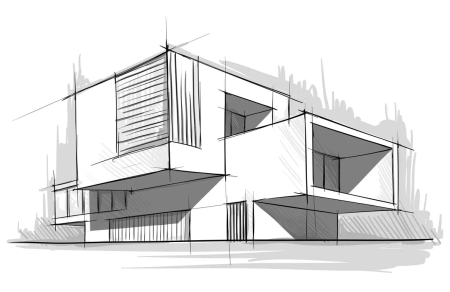 Эскиз архитектурного сооружения