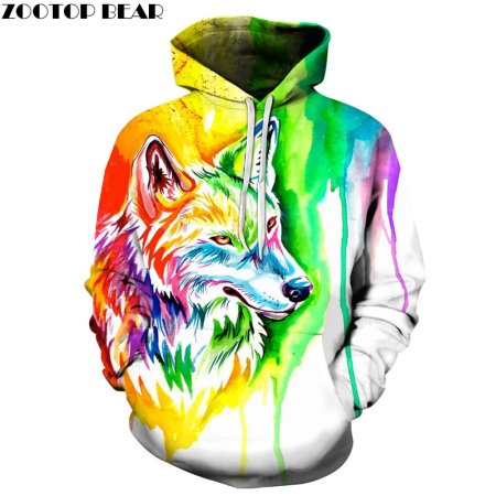 Мужская толстовка 3d Wolf l