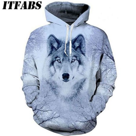 Мужская толстовка 3d Wolf XS