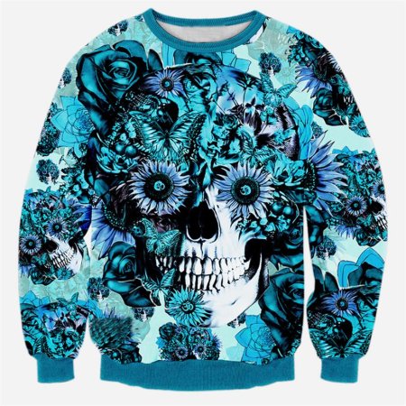 Мужская толстовка Floral Skull