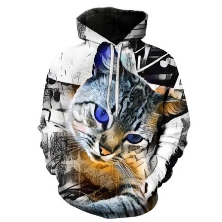 Мужская толстовка 3d Cat XL