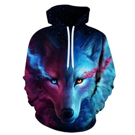 Мужская толстовка 3d Wolf m