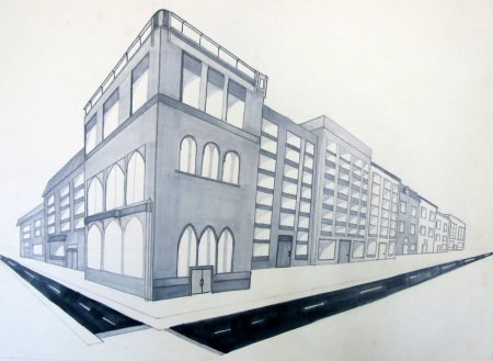 Карандаш дизайнерские домики