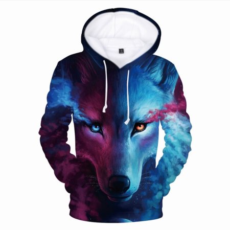 Мужская толстовка 3d Wolf m