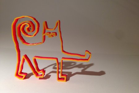 Кот 3д ручкой объемный