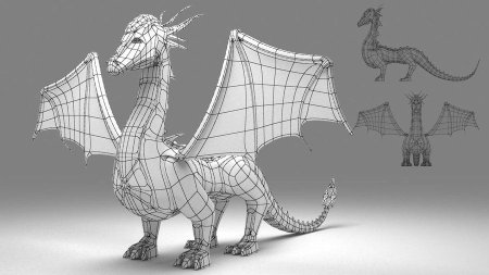 3ds Max дракон