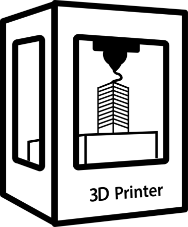 Пиктограмма 3d принтер