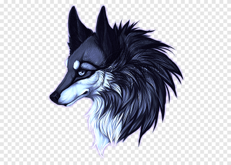 Арт голова волка