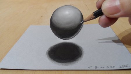 Шар Светотень штриховка
