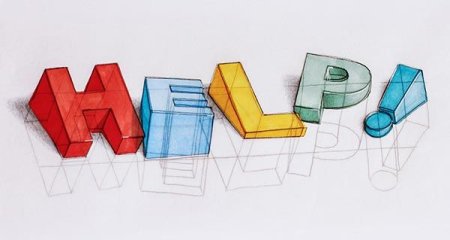 Объемные буквы Графика