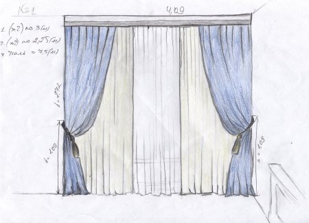 Эскизы штор