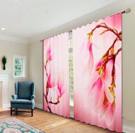 Фотошторы с магнолией