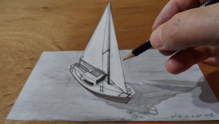 Яхта 3d ручкой