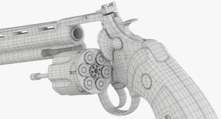 Револьвер Кольт Python чертёж