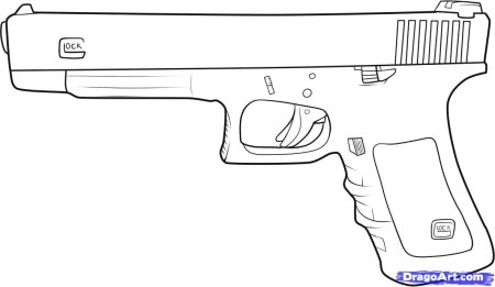 Пистолет Глок 18 рисунок