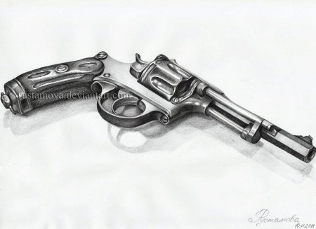 Револьвер карандашом