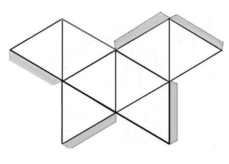 Развертка правильного октаэдра