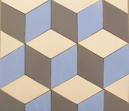 Квадратная плитка ромбом