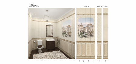 Панели ПВХ Панда Рим