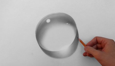 Стеклянный шар для рисования