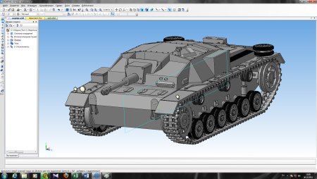 Чертеж танка для компас 3d