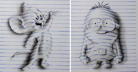 Лёгкие 3д рисунки