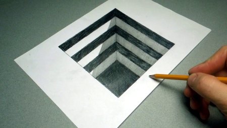 Объёмные рисунки карандашом
