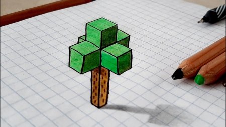 Как рисовать майнкрафт 3д