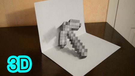 3d рисунки из МАЙНКРАФТА